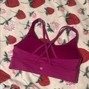 Lululemon Energy Bra Raspberry